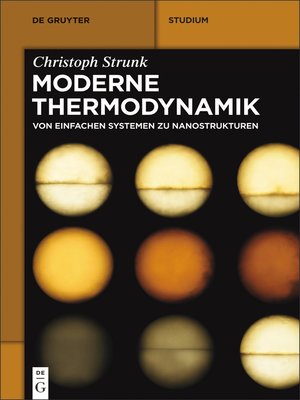cover image of Moderne Thermodynamik